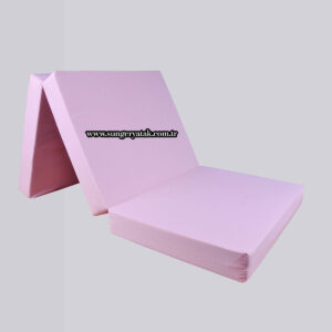 Katlanır Sünger Yatak Açık Pembe