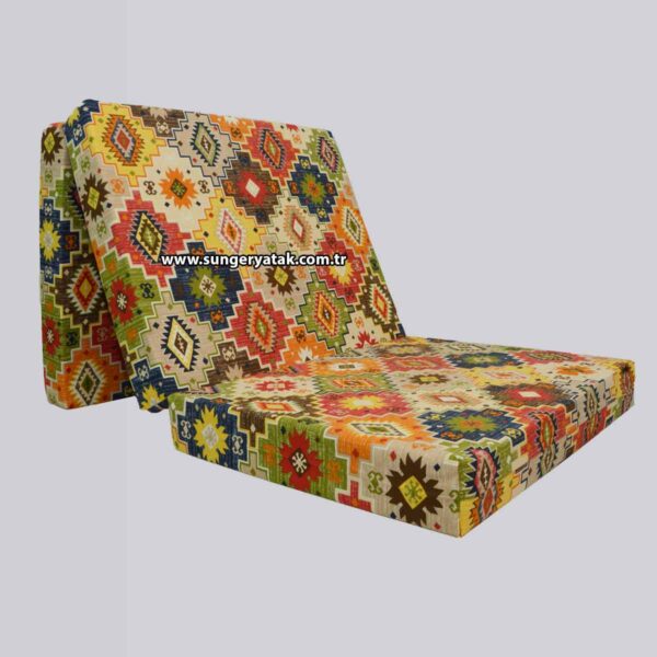 Katlanır Sünger Yatak Kilim Desen