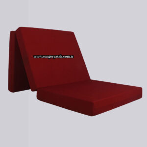 Katlanır Sünger Yatak Bordo