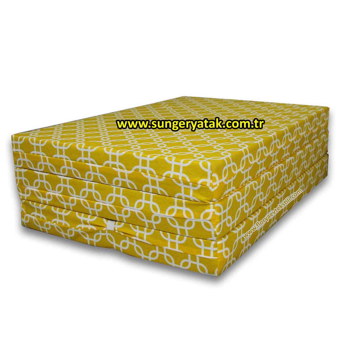 Sünger Yatak Katlanır Sarı Moroccan 3